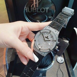 ĐỒNG HỒ CẶP CAO CẤP HU.BLOT FULL HỘT SILVER