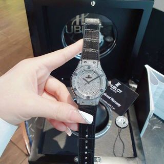 ĐỒNG HỒ CẶP CAO CẤP HU.BLOT FULL HỘT SILVER