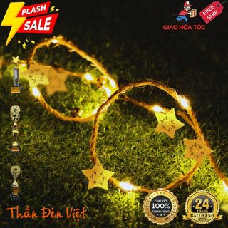 Dây đèn nháy led năng lượng mặt trời Thái Lan 50 bóng đèn
