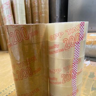 Băng keo trắng trong/vàng đục 200yard x 1,6kg (6 cuộn/cây)_hàng chính hãng_chất lượng cao giá sỉ - giá bán buôn