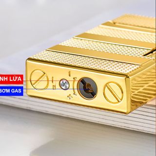 BẬT LỬA DUPONT VÂN KIM CƯƠNG 3 SỌC NGANG M36 - XÀI GAS