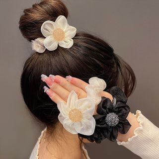Dây buộc tóc hình hoa 5 cánh may mắn phong cách Hàn Quốc Hồ Lô Kids giá sỉ
