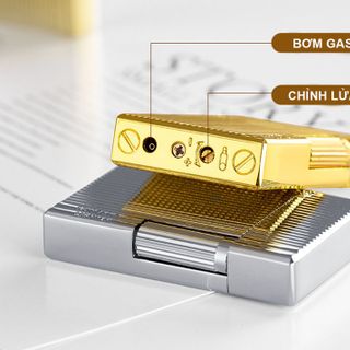 BẬT LỬA DUPONT VÂN SỌC M24 - XÀI GAS
