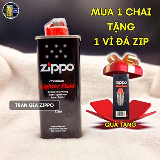 🔥Mua Xăng Tặng Đá/Tim🔥Xăng ZIPPO 125ml Có Tem Chính Hãng USA (Như Hình)