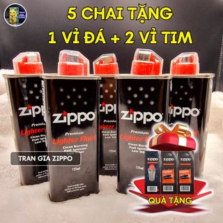 🔥Mua Xăng Tặng Đá/Tim🔥Xăng ZIPPO 125ml Có Tem Chính Hãng USA (Như Hình)