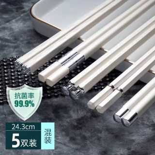 Set 5 đôi đũa sợi thuỷ tinh cao cấp chống trơn trượt chịu đc nhiệt độ cao kháng khuẩn