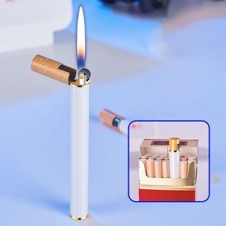 BẬT LỬA HÌNH ĐIẾU THUỐC LÁ GAS ĐÁ RÃNH TAY - XÀI GAS