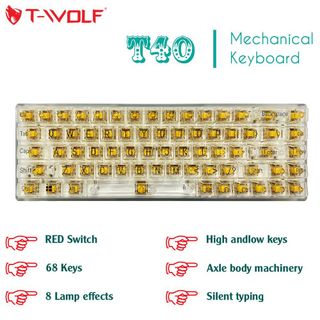 Bàn phím cơ Red Switch T-WOLF T40
