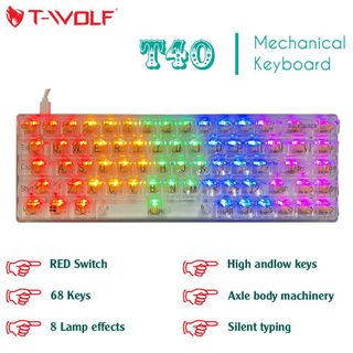 Bàn phím cơ Red Switch T-WOLF T40