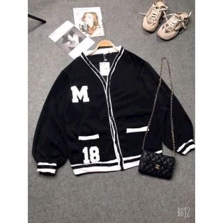 Áo khoác cardigan cặp nam nữ hình thêu M18. 2 size L và XL. Giá sỉ - giá bán buôn