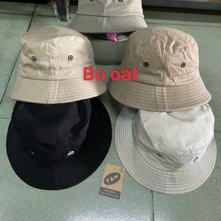 Mũ bucket hình chữ nhật màu be CQ
