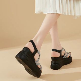 SANDAL XUỒNG DÂY CHÉO PHỐI ĐÁ