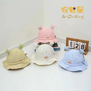 Mũ bucket trẻ em đính trái thơm QC