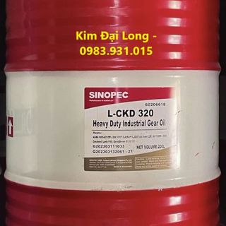 Dầu Sinopec L-CKD 320 - 200L giá sỉ