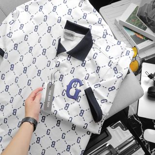 Áo thun nam polo chất cotton, áo phông nam cao cấp, chất liệu cotton 4 chiều xịn mịn mát. Logo In Phồng nổi sắc nét - size từ 55kg - 85kg