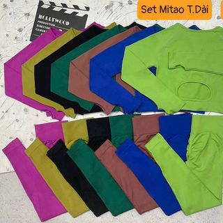 Set mitao tay dài Chất dệt kim mềm Đủ màu size ml mới nhất 2023 Thể Thao cao cấp Siêu Đẹp Giá Sỉ,