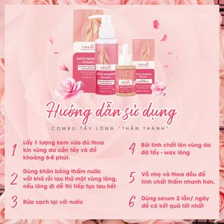 Kem Tẩy Lông SATO tẩy lông vùng kín, nách, tay, chân 100ml, chiết xuất thiên nhiên, tẩy lông an toàn, không đau rát