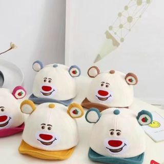 Nón kết trẻ em đủ mẫu đính chú gấu đeo túi QC