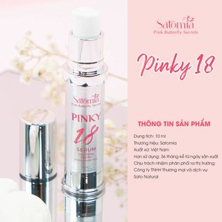 Kem làm hồng nhũ hoa và vùng kín SATOMIA Pinky 18 Làm hồng cô bé Hiệu Quả, Tác Dụng Nhanh An Toàn Lành Tính 10ml