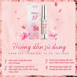 Kem làm hồng nhũ hoa và vùng kín SATOMIA Pinky 18 Làm hồng cô bé Hiệu Quả, Tác Dụng Nhanh An Toàn Lành Tính 10ml