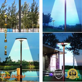 Đèn sân vườn UFO năng lượng mặt trời hàng Thái Lan màu RGB
