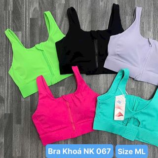 Bra khóa nk 067 Đủ màu size ml mới nhất 2023 Thể Thao cao cấp Siêu Đẹp Giá Sỉ, giá sỉ