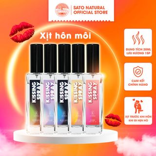 Xịt hôn môi hương quyến rũ và đam mê - Kissing Spray LOVE ESSENCE 5 Hương Trái Cây Kẹo Ngọt The Mát Độc Đáo Chai 20ml