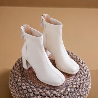 BOOT NỮ CỔ LỮNG CHẤT DA LÓT LÔNG QCCC ĐẾ 8CM PARISTA PP553 - PIPI STORE giá sỉ