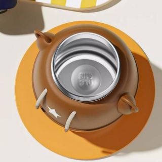 Bình Nước Gấu Baysball inox 316 Hiển Thị Nhiệt độ Thông Minh Thiết Kế Hình Gấu Dễ Thương Kèm Ống Hút Tiện Dụng