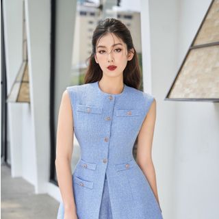 SET BỘ XANH ÁO XẺ TÀ KÈM QUẦN NGẮN -HUYỀN XMĐT