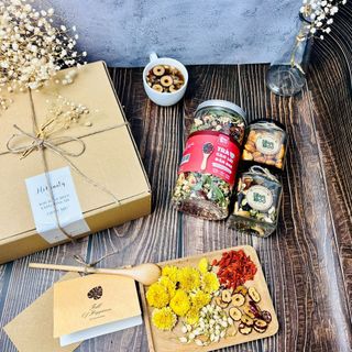 SET QUÀ TẶNG MẬT HOA DỪA TRÀ THẢO MỘC DƯỠNG NHAN AN THẦN - BAMBOO
