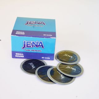 Miếng vá lốp xe máy, ô tô, miếng vá vỏ không săm JENA Small Round JN-11 43mm (40 miếng/hộp)