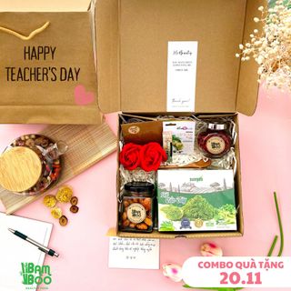 SET QUÀ TẶNG BỘT CẦN TÂY TRÀ HOA HẠT DINH DƯỠNG - BAMBOO FOOD