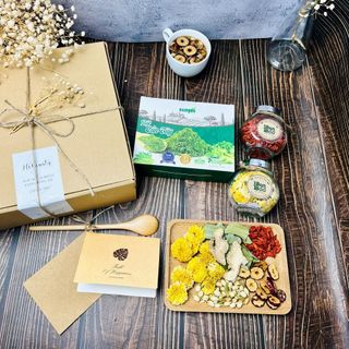 SET QUÀ TẶNG BỘT CẦN TÂY TRÀ HOA HẠT DINH DƯỠNG - BAMBOO FOOD