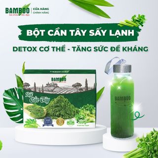 SET QUÀ TẶNG BỘT CẦN TÂY TRÀ HOA HẠT DINH DƯỠNG - BAMBOO FOOD