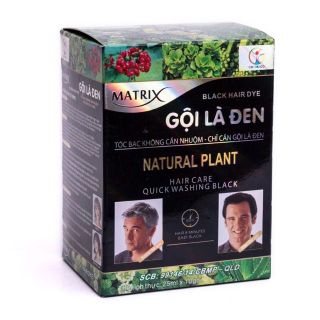 Dầu gội Nhuộm Đen Tóc Matrix Gội Là Đen