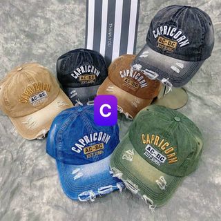 Nón kết thêu chữ màu trắng hoặc nâu CQ