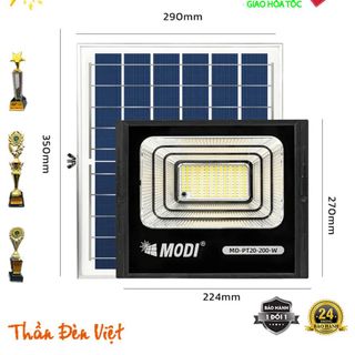 Đèn pha năng lượng mặt trời Thái Lan 200W 3 chế độ sáng