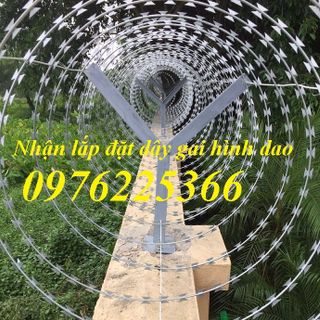 Dây thép gai hình dao đường kính vòng tròn 40cm, 50cm, 60cm
