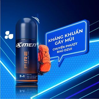 Lăn khử mùi X-Men Fire Active thơm mạnh mẽ 50ml