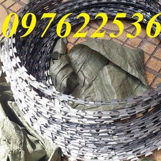 Dây thép gai hình dao đường kính vòng tròn 40cm, 50cm, 60cm