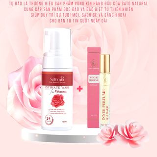 Combo Nước Hoa Vùng Kín Nữ và Dung Dịch Vệ Sinh Nữ, Hương Thơm Quyến Rũ