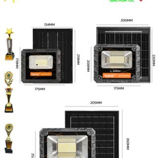 Đèn năng lượng mặt trời cảm biến ánh sáng Thái Lan 3 màu 50W