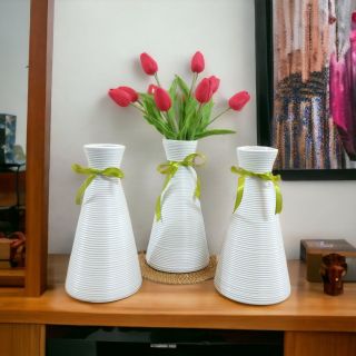 Bình Hoa, Lọ Hoa Gốm Sứ Bát Tràng Cao 27cm