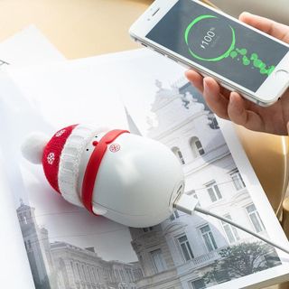 Máy Sưởi Ấm Tay Đa Năng Kiêm Sạc Dự Phòng Thiết Kế Hình Người Tuyết + Tặng Kèm SET Hộp Quà