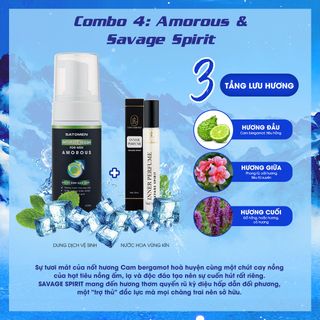 Combo Dung Dịch Vệ Sinh Nam Dạng Bọt và Nước Hoa Vùng Kín Nam