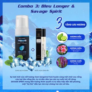 Combo Dung Dịch Vệ Sinh Nam Dạng Bọt và Nước Hoa Vùng Kín Nam