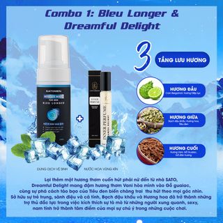 Combo Dung Dịch Vệ Sinh Nam Dạng Bọt và Nước Hoa Vùng Kín Nam