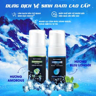 Combo Dung Dịch Vệ Sinh Nam Dạng Bọt và Nước Hoa Vùng Kín Nam