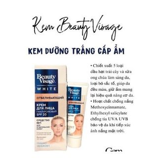 [Hàng sẵn SLL] Kem dưỡng trắng da Beauty Visage White Nga giảm nếp nhăn, chống lão hóa da, mờ nám, sáng da hiệu quả giá sỉ - giá bán buôn, CHÍNH HÃNG- MÃ ĐẸP- DATE MỚI CỨNG
